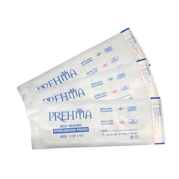 Pouch Sterilization Prehma 3.5 in x 10 in Blue / White Latex Free 200/Bx